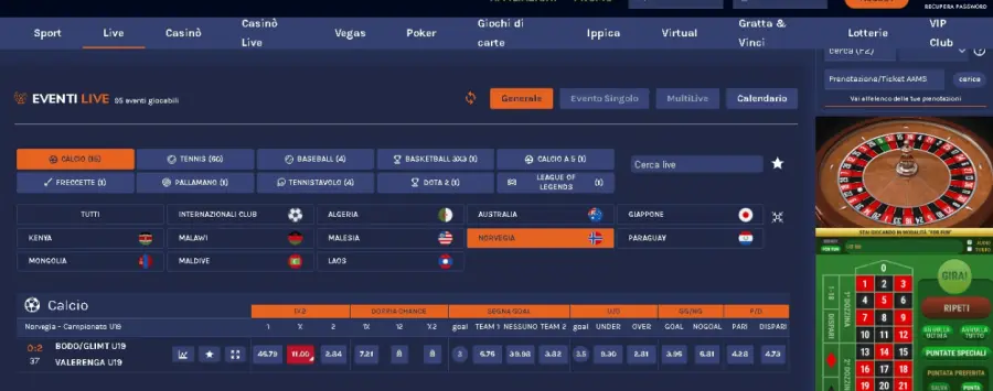 Sportitaliabet login